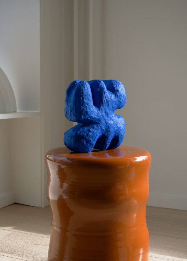 Unique object 'Cobolt Coral Chalk Sculpture' by Noa Noon Gammelgaard